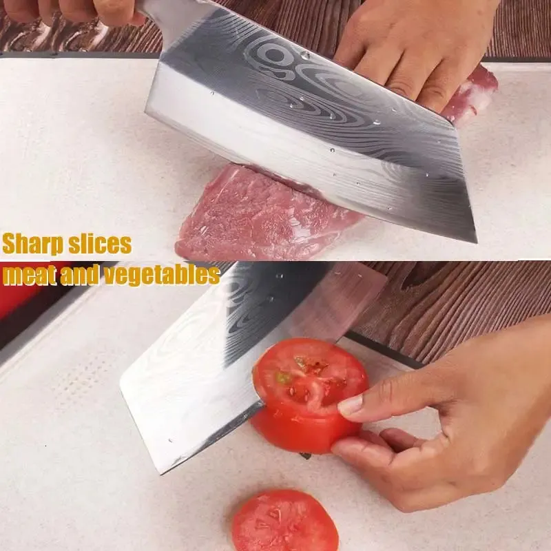 Professional Laser Damascus Japanese Chef & Cleaver Knife – Stainless Steel - Blades Knives™