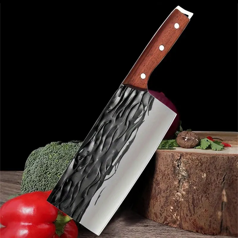 PLYS Hand-Forged Stainless Steel Kitchen Knives – Sharp Meat & Slicing Blades
