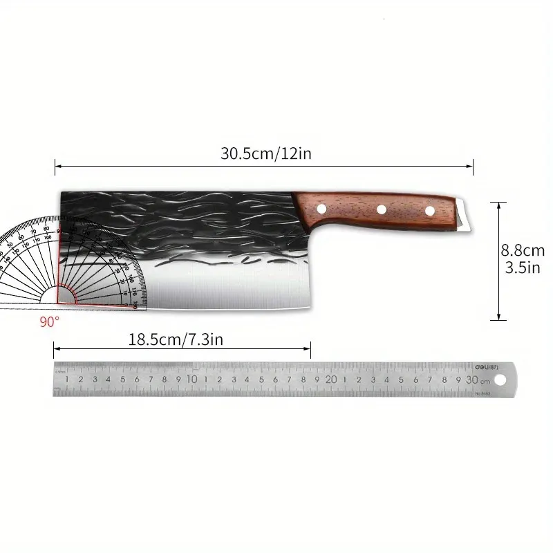 PLYS Hand-Forged Stainless Steel Kitchen Knives – Sharp Meat & Slicing Blades