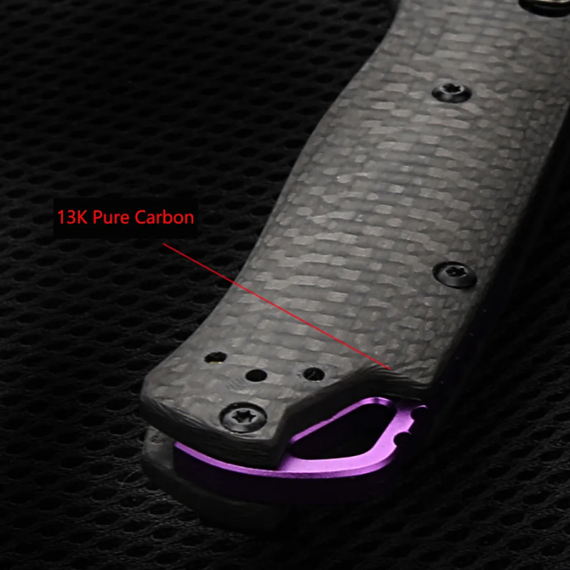 BM 560BK Carbon Fiber Handle Folding Knife 535 Outdoor Camping Fishing Tool - Higo Hunt™