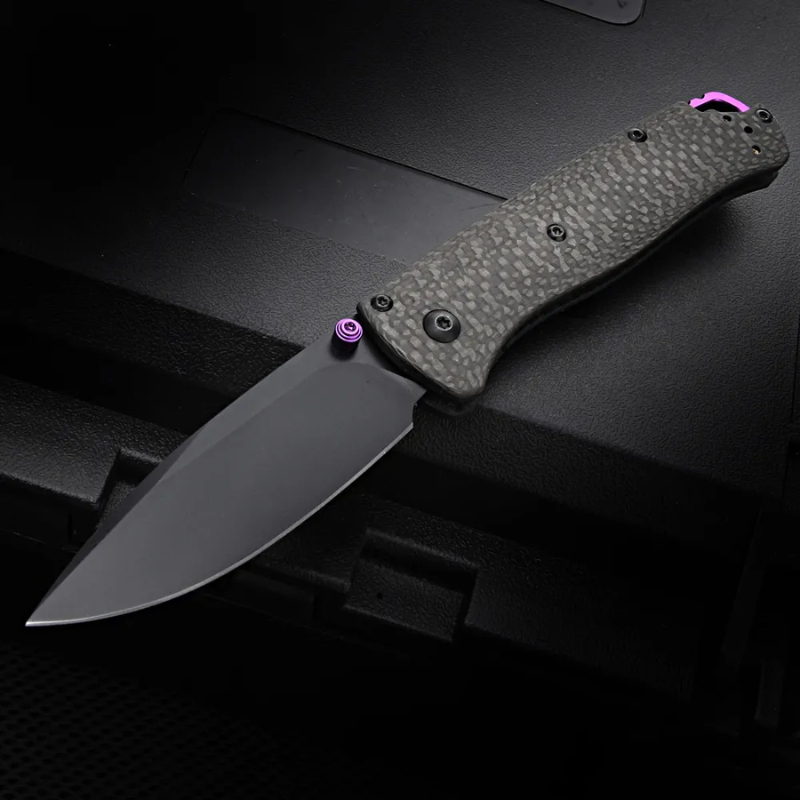 BM 560BK Carbon Fiber Handle Folding Knife 535 Outdoor Camping Fishing Tool - Higo Hunt™
