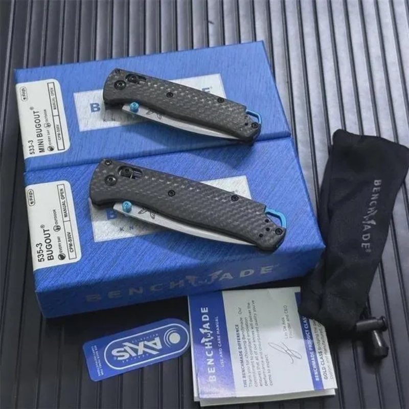 Benchmade Carbon Fiber Handles 535-3 MINITool 535CF For Outdoor Hunting -Blades Knives™