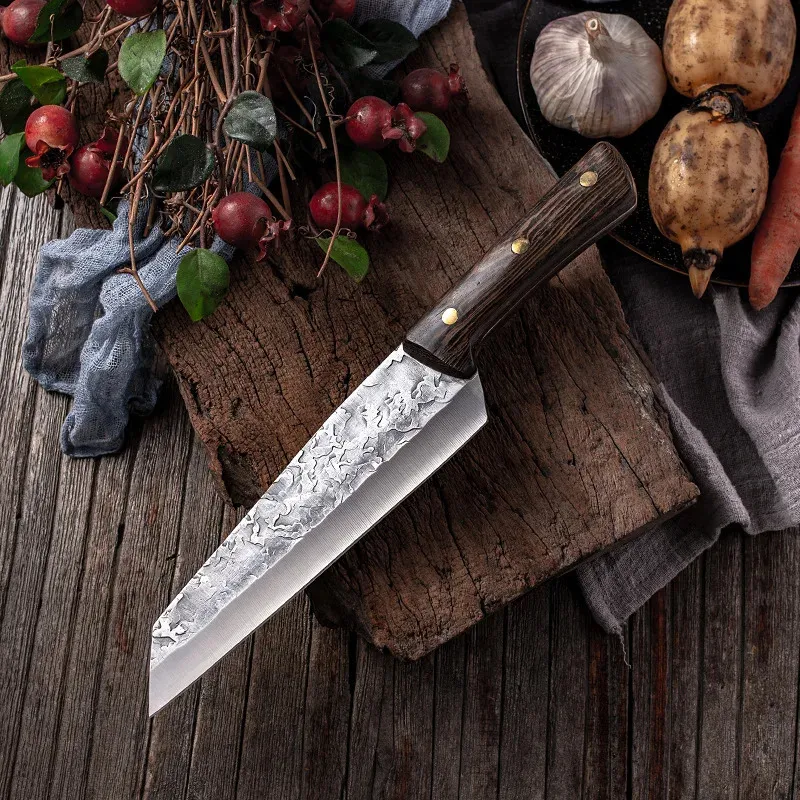 Handmade Japanese Full Tang Chef & Boning Knife – Steel Cleaver Cutter - Blades Knives™